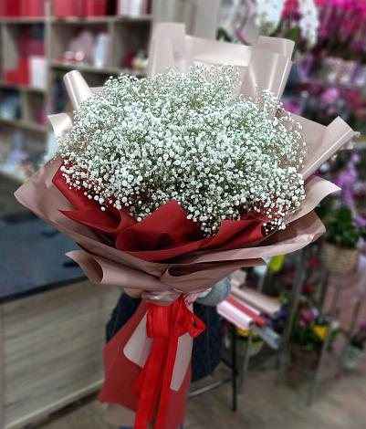Букет цветов из: Гипсофила в Гончарку
