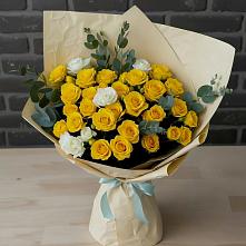 Букет цветов из:  Розы в Гончарку