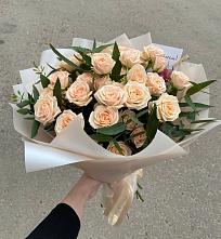 Букет Кремовые розы Латте в Гончарку