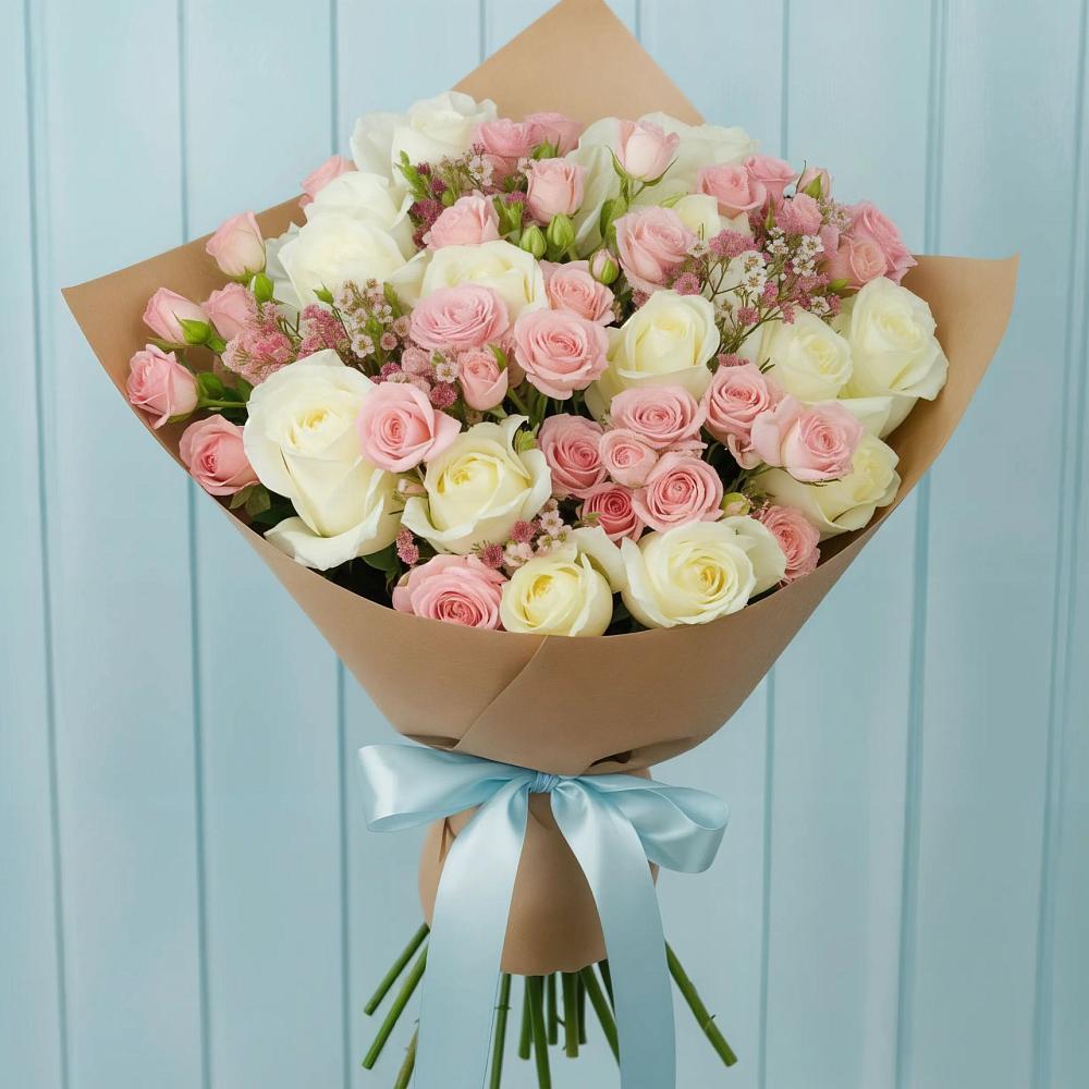 Букет цветов из: Розы в Гончарку