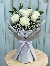 Букет цветов из:  Розы в Гончарку