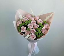 Букет цветов из:  Розы и Хризантемы в Гончарку