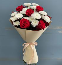 Букет цветов из:  Розы и Хризантемы #REPLACE_PRED# Гончарку