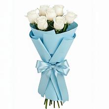 Букет 7 белых роз Проуд в Гончарку