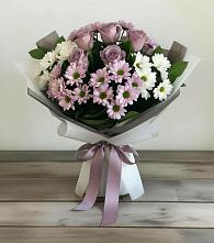 Букет цветов из:  Хризантемы и Розы в Гончарку