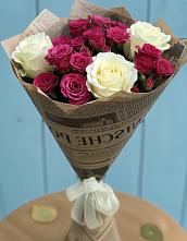 Букет цветов из:  Розы в Гончарку