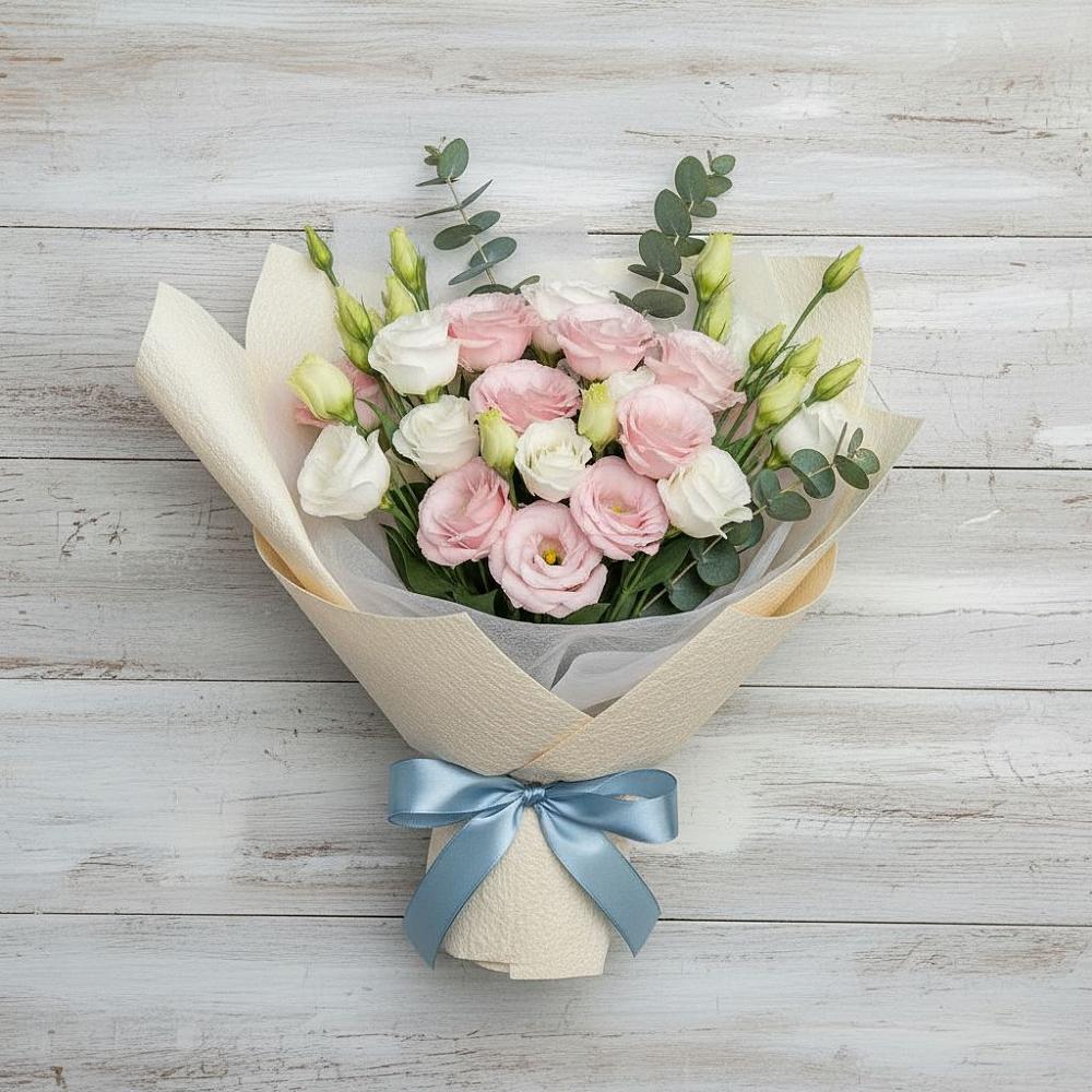 Букет цветов из: Лизиантусы в Гончарку